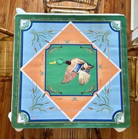 Tapis de mahjong de luxe de style américain, motifs animaux colorés, insonorisant, en microfibre de caoutchouc, écologique, durable pour les tables