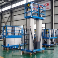 Échelle télescopique multifonctionnelle haut de gamme 5m 8m 16m, élévateur personnel double mât en alliage d'aluminium, élévateur électrique pour personne 10m