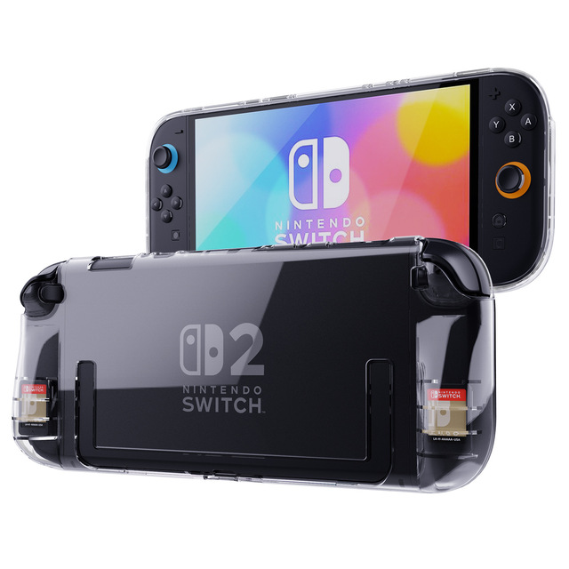 TPU Protective Controller Case for Nintendo Switch 2 Shockproof Transparent Cover Console Protector Accessories