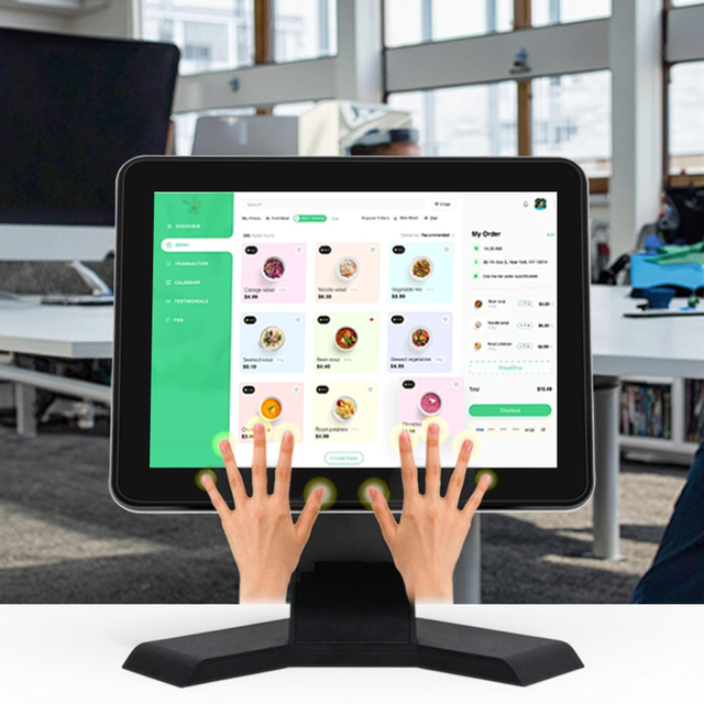 IPS 9.7 Inch Capacitive Touch Screen POS Monitor 1024x768 Resolution 4:3 Aspect Ratio USB Interface CE/FCC Certified 1-Year