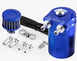 JIAX Bình Chứa Nhôm Bình Lọc Khí 300Ml Động Cơ Bình Chứa Phó Bình Chứa Dầu Kèm Bình Xả Khí Xi Lanh Kép Nhỏ Gọn Bằng Nhôm - Product Image 1