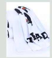 Serviette de plage de luxe en pur coton de haute qualité, douce, épaisse, résistante à la décoloration, grande taille pour la plage
