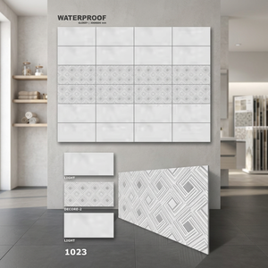 กระเบื้องเซรามิกติดผนังขนาด 12x24 30x60 ซม. 600x300 มม. สำหรับห้องน้ำและตกแต่งภายในห้างสรรพสินค้า ราคาถูก - Product Image 3
