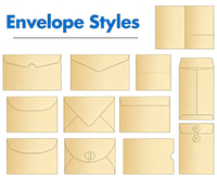 Enveloppe en carton robuste personnalisée pour documents / autocollants, emballage pour envoi postal