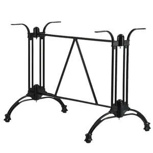 New Design Rustic Antique Simple Cheap Removable Long Shapes Metal Cast Iron Table Legs For Sale
