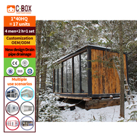 Cbox nouveau design personnalisé hangar de luxe de 20 pieds amovible petite maison mobile préfabriquée modulaire maisons conteneurs préfabriquées