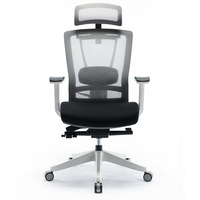 Chaise de bureau exécutive ergonomique moderne en maille, pivotante, réglable en hauteur 4D, pour mobilier commercial OEM