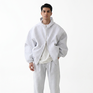 Sweat-shirts à capuche coupe droite de qualité supérieure, 380 g/m², 100 % coton, personnalisables pour broderie, hiver, homme - Product Image 1