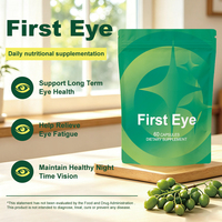 Capsules de compléments alimentaires sous marque privée OEM, capsules pour les yeux First Eye, 60 unités, soulagent la sécheresse oculaire, la fatigue oculaire, complément alimentaire