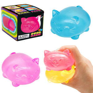 Mainan Squishy Kucing NeeDoh Baru, Bola Pereda Stres TPR Lembut, Mainan Fidget untuk Dewasa dan Anak-Anak - Product Image 2