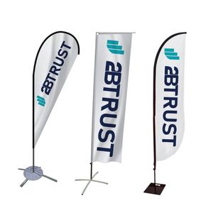 Hot Sale Advertising Custom Print Logo <b>Banner</b> Outdoor Teardrop Flag Feather Flag Beach <b>Banner</b> - Product Image 1