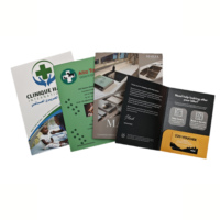 Brochures pliables en papier mat recyclable OEM, dossiers de catalogue personnalisés imprimés, adaptés aux entreprises et aux usines.