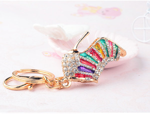Moda Simli Kristal Taşlı Ayakkabı Anahtarlık Bayan Stiletto Yüksek Topuklu Anahtarlık Kadın Çantası Araba Süsü Aksesuarı Ayakkabı Anahtarlık - Product Image 6