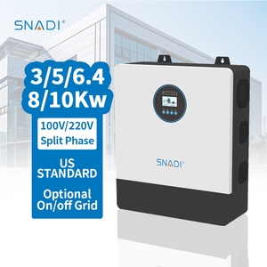 ระบบไฮบริดโซลาร์เซลล์ขายส่ง 110v 220v 3kw 5kw 6.4kw 8kw 10kw พร้อมตัวควบคุมการชาร์จพลังงานแสงอาทิตย์แบบ MPPT สำหรับบ้าน - Product Image 1