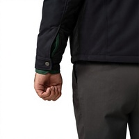 Blouson Bomber Homme Col Montant Zippé Couleur Unie Coupe-Vent Léger Tissé Fin Vêtement d'Extérieur Automne Style Smart Casual