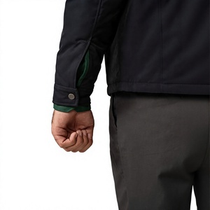 Men's Stand Collar Bomber <b>Jacket</b> Zipper Front Solid Color Windproof Lightweight Thin Woven Autumn Outerwear <b>Smart</b> <b>Casual</b> Style - Product Image 6