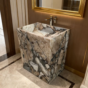 Luxury Modern <strong>Design</strong> Natural Stone Marble Wash Basin Sink <strong>Bathroom</strong> Vanithy for Hotel <strong>Bathroom</strong> - Product Image 1