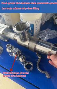 Machine de remplissage semi-automatique à double tête 30L 80L 160L pour eau pure, ketchup, nettoyant WC, détergent, huile et sachets de consommation - Product Image 2