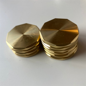 Pièce vierge en laiton usinée CNC, moletée diamant, pour gravure artisanale DIY - Product Image 2