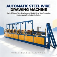 Machine automatique de tirage de fil pour équipement de perçage, machine à tréfiler le fil de clou en acier au carbone avec moteur et boîte de vitesses comme composants clés