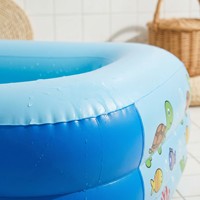 PVC Aufblasbarer Quadratischer Schwimmpool für Babys & Kinder Faltbares Design für Innen-/Außenbereich