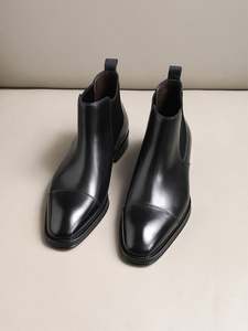 Zapatos Oxford de cuero italiano de alta gama, hechos a mano con diseño de grabado láser, elegantes zapatos formales de cuero. - Product Image 5