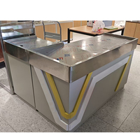 Comptoir de caisse en métal durable, petit comptoir de caisse pour mini-marché, stand de caisse pour la vente au détail