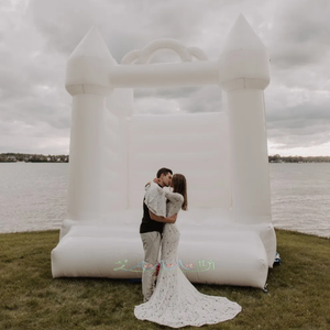 <span class=keywords><strong>Maison</strong></span> gonflable blanche de rebond de mariage | Grand cavalier de fête nuptiale, PVC de qualité commerciale pour la <span class=keywords><strong>location</strong></span> <span class=keywords><strong>d</strong></span>'événement extérieur/intérieur - Product Image 2