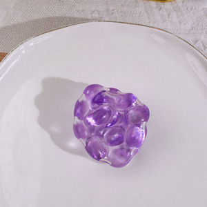 Nuovi Giocattoli Antistress a Forma di Sfera di Cristallo Croccante, Colorati e Sonori, Giocattolo Sensoriale a Forma di Pietra, Giocattolo Squeezable Sottovuoto, Novità Divertente per l'Autismo - Product Image 3