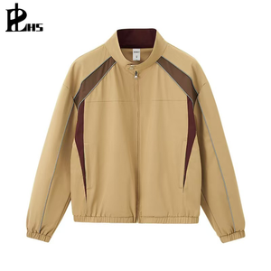 Ropa para Hombre |   Traje Deportivo Retro Funcional -25, Nueva Colección de Otoño, Chaqueta de Carreras Estilo Americano, Pantalones Casuales de Pierna Ancha con Estampado de Leopardo - Product Image 3