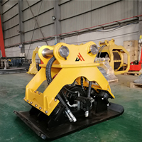 Compacteur vibrant économe en énergie pour les travaux de fondation et l'aménagement paysager avec compacteur compatible avec les pelleteuses