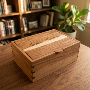 <b>Memorial</b> Cremation Urn American Style Eco-Friendly Stainless Steel Customized Funeral Beloved Ones Burial Ashes Display B.S. - Product Image 1