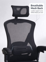 Chaise de bureau ergonomique en maille, pivotante et inclinable, réglable en hauteur, pour la maison, le bureau, les salles d'étude et les réunions