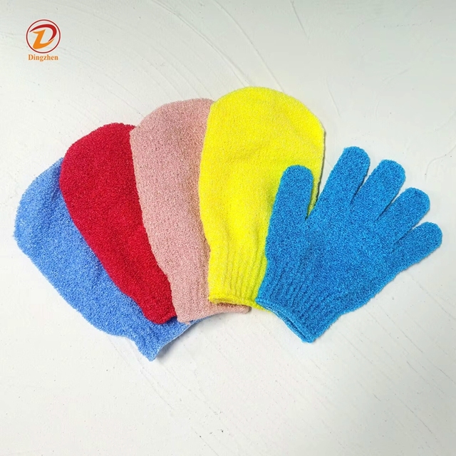 Exfoliating Bath Gloves Nylon Bath Gloves Body Wash Glove Dead Skin Remover Elastic Cleaning Mitt