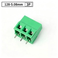 Bloc de bornes vertical 2P pour montage sur circuit imprimé, pas de 5,08 mm, connecteur Eurostyle 10A 300V pour armoire PLC