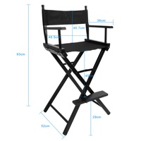 Chaises de maquillage pliantes pour artistes et professionnels, avec appui-tête pliable, en aluminium, portables et pliables