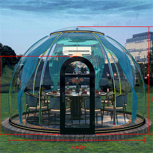 Domo de Policarbonato Transparente con Diseño de Burbuja Estrella, <span class=keywords><strong>Carpa</strong></span> Iglú para Camping y Restaurantes - Product Image 1
