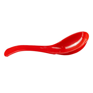Red Crystal Plastic Spoon Disposable Thickened <b>Wedding</b> Banquet Tableware PP Material Round Bottom Design - Product Image 4