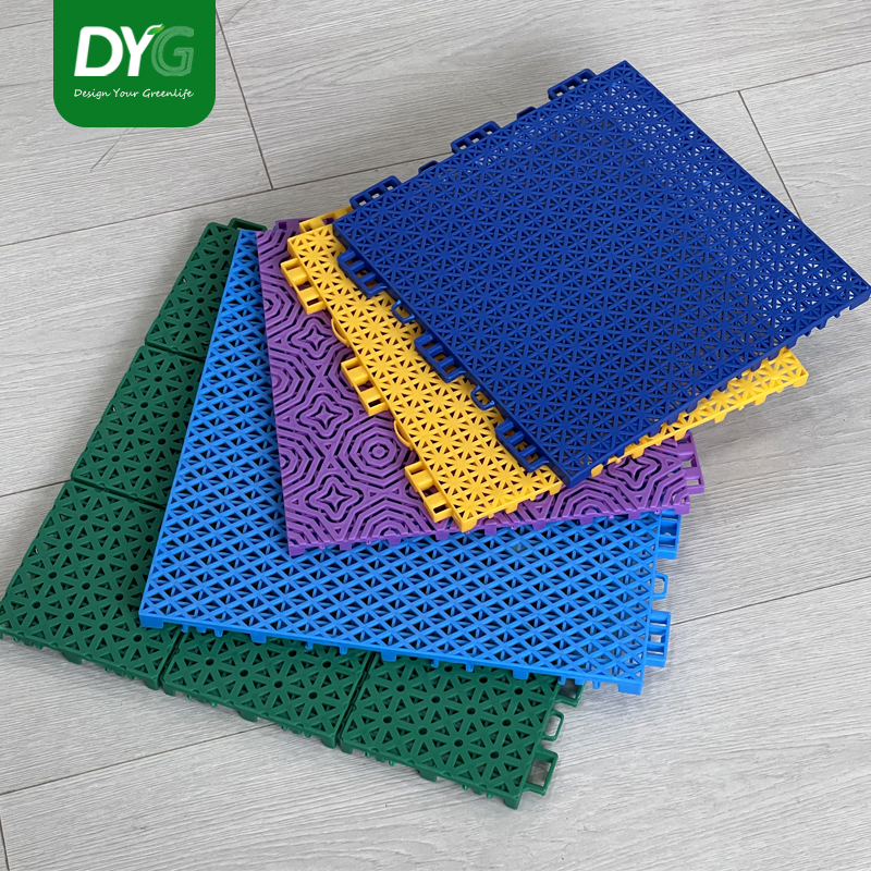 Slip Resistance Interlocking Sports Flooring Tiles