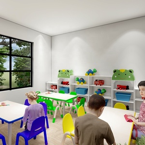 Creche montessori para niños pequeños, mesas de preescolar, sillas, muebles de guardería - Product Image 2