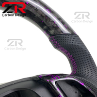 Volant de course personnalisé en fibre de carbone forgée de couleur violette pour Chevrolet Chevy Camaro SS RS LT1 ZL1 1LE 2SS Corvette C7
