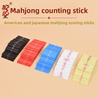 Bâtonnets de comptage et de notation en plastique pour Mahjong, avec conception à longue bande, portables pour les jeux d'échecs et de cartes