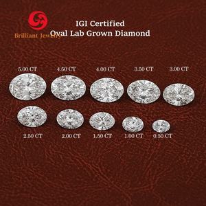 Diamantes Cultivados en Laboratorio con Certificación IGI, 0.5ct 1ct 1.5ct 2ct 3ct 4ct 5ct, Corte Ovalado, HPHT CVD, Precio por Quilate - Product Image 1