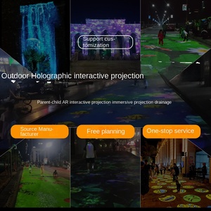 Xiaohui máy chiếu ngoài trời cho công viên du lịch văn hóa chiếu tương tác mặt đất chiếu nhập vai mắt thường 3D chiếu ba chiều - Product Image 3