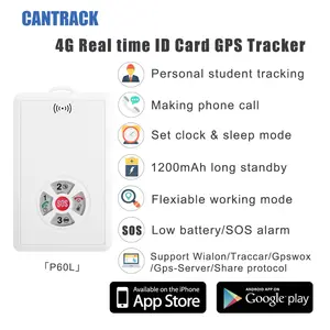 Pelacak gps penentu lokasi pintar anti-hilang keamanan 4g untuk orang tua dan anak-anak dengan tombol sos