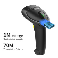 Lector de código de barras USB Xincode Escáner de código de barras con cable de mano Producto de escaneo Lector de códigos de barras Escáner de código de barras láser 1D