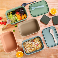 Conteneurs Alimentaires en Silicone Personnalisables avec Votre Logo, Boîte à Bento 800 ML, Conteneurs en Silicone avec Couvercles pour Congélateur