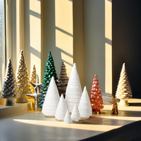 Arbre de Noël en céramique de style moderne personnalisé pour la décoration intérieure et les cadeaux