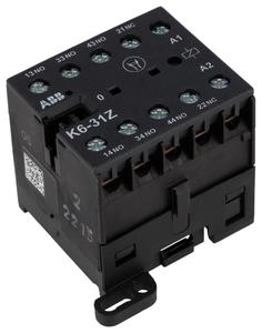Relé contactor GJH1211001R8314 K6-31Z 110V 40/450HZ, bobina de 127V, contactos de 4 A, 4 polos, 3 NO/1 NC, serie <span class=keywords><strong>GJH</strong></span> - Product Image 1