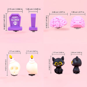 नए लोकप्रिय थोक कद्दू हेलोलीन जानवरों हेवेन एनीमे खेल रबर कार्टून कस्टम pvc 3 डी जूता सजावट आकर्षण थोक - Product Image 3